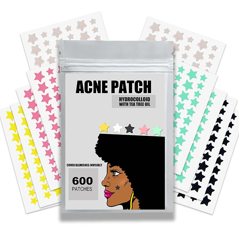 Star Pimple Patch Acne Colorful Invisible Acne Removal Skin Care Stickers Concealer Face Spot Beauty